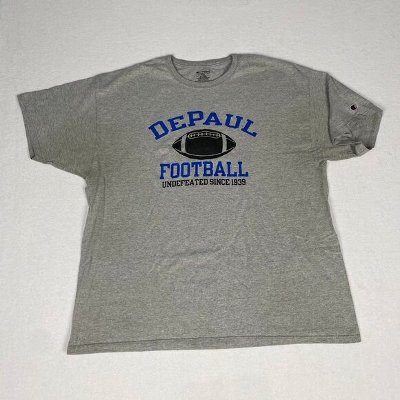DePaul University Football Champion Cotton Blend Tee XXL - Picture 1 of 6